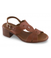 Sandalia cuero para señora Kaola Vichy Cuero 2731