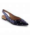 Zapato salón destalonado para mujer en negro Olivia Brown 0B0158
