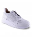 Deportivo blanco plata Wonders E6761