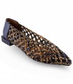 Zapato salón para mujer en cuero y negro Angel Alarcón 25013