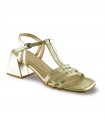 Sandalia platino Wonders H6112