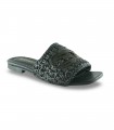 Sandalia negra rafia para señora Shaddy 100251452