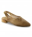 Zapato salón camel troquelado Nature 25253