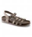 Sandalia en color taupe con cierre de hebilla para señora WALK & FLY 744750040