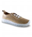 Deportivo beige troquelado Erase 050102