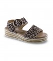 Sandalia animal print para señora Valerias 1948