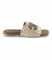 Sandalia beige rafia para señora Shaddy 100251452