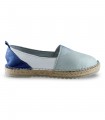 Alpargata plana para mujer en color azul