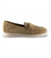Mocasín serraje para mujer en cuero Maria Jaen 29 H51