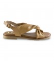 Sandalia tiras anudadas camel Marlinna 42751