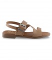 Sandalia taupe con hebilla Oh My Sandals 5581