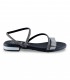 Sandalia negra metalizada Oh My Sandals 5586